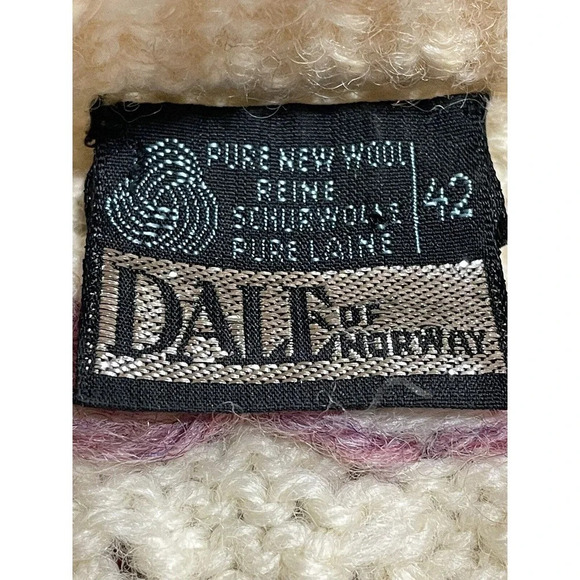 Dale of Norway Women's Sweater Cardigan Fair Isle New Wool Vintage Size 42 M/L - Picture 10 of 12